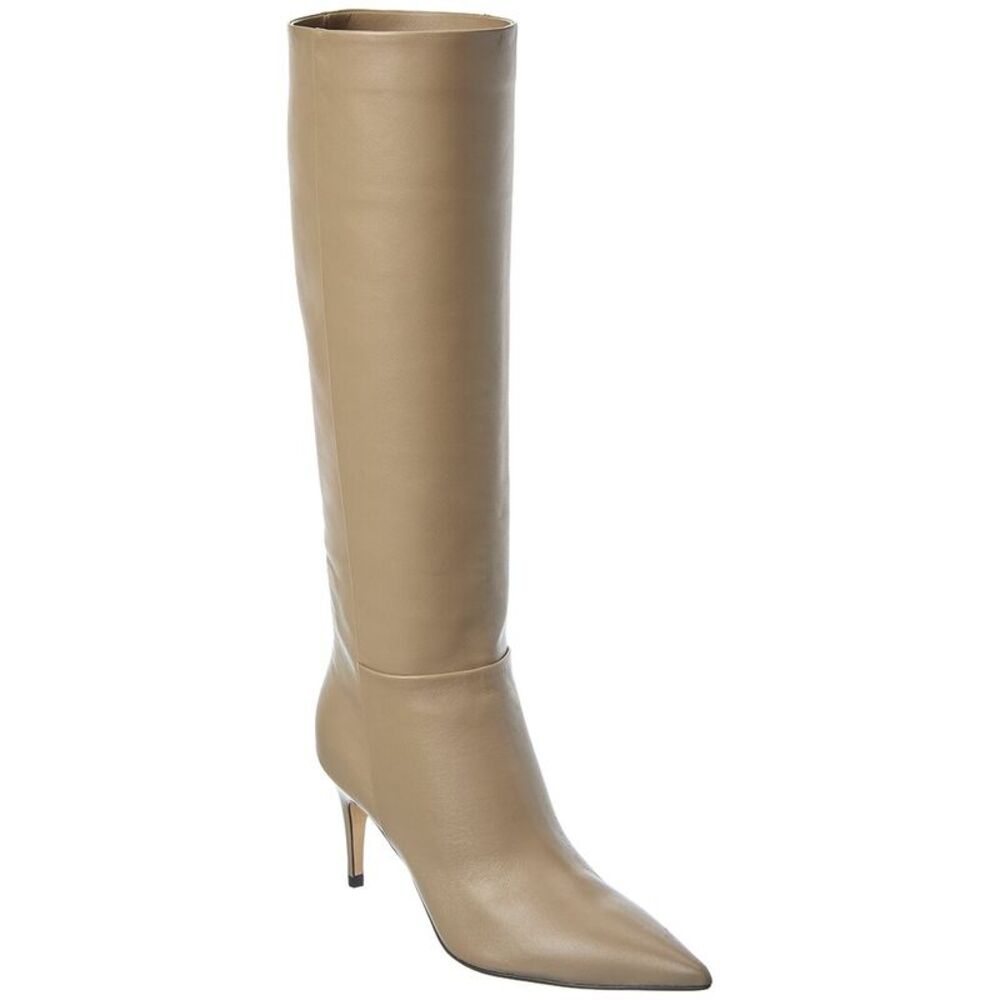 Sergio Rossi Cindy Leather Knee-High Boot, Brown